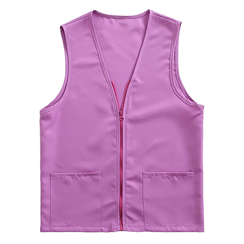 Adult Postulant Activity Vest Supermarket Vests Clerk Workwear Mid Length Coats Women (PP1, S)