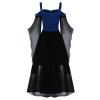 FRMUIC Women's Gothic Witch Dress Medieval Renaissance Costume Victorian Dress (Navy,XXL) view 3