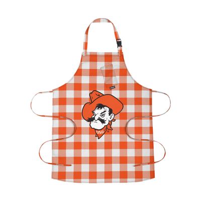 FOCO Oklahoma State Cowboys NCAA Plaid Apron