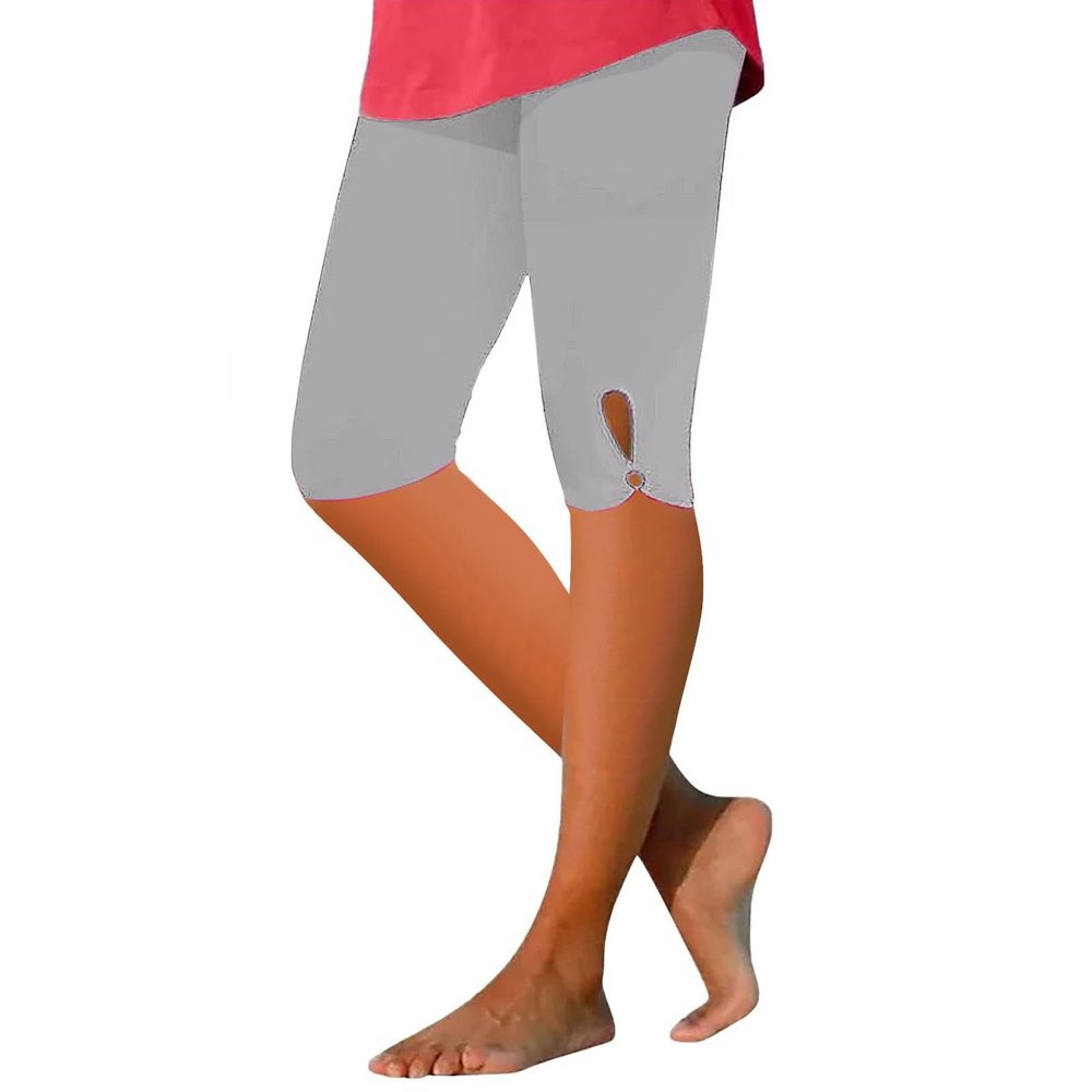 Knee Length Leggings Women Womens Workout Tops Jeans Plus Size for Women Look Alike Pants Capri Leggings for Women Pedal for Women High Compression Activewear