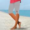 Knee Length Leggings Women Womens Workout Tops Jeans Plus Size for Women Look Alike Pants Capri Leggings for Women Pedal for Women High Compression Activewear view 4
