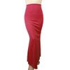 Women's Long Dress Skirt with Fishtail Casual Ruched High Waisted Stretchy Pencil Skirt Solid Mermaid Bodycon (XX-Large,Red) view 2