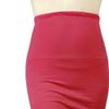 Women's Long Dress Skirt with Fishtail Casual Ruched High Waisted Stretchy Pencil Skirt Solid Mermaid Bodycon (XX-Large,Red) view 3