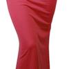 Women's Long Dress Skirt with Fishtail Casual Ruched High Waisted Stretchy Pencil Skirt Solid Mermaid Bodycon (XX-Large,Red) view 4
