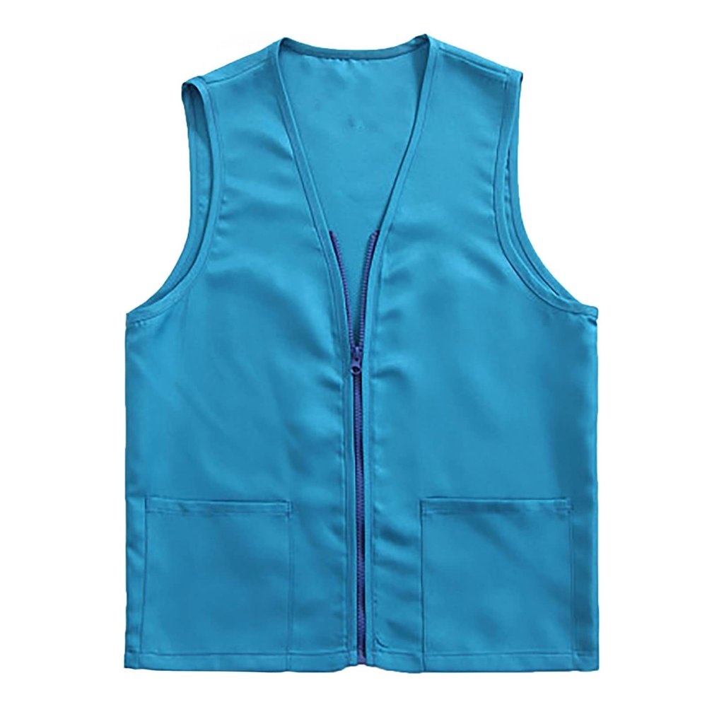Adult Postulant Activity Vest Supermarket Vests Clerk Workwear Mid Length Coats Women (BU2, XXXL)
