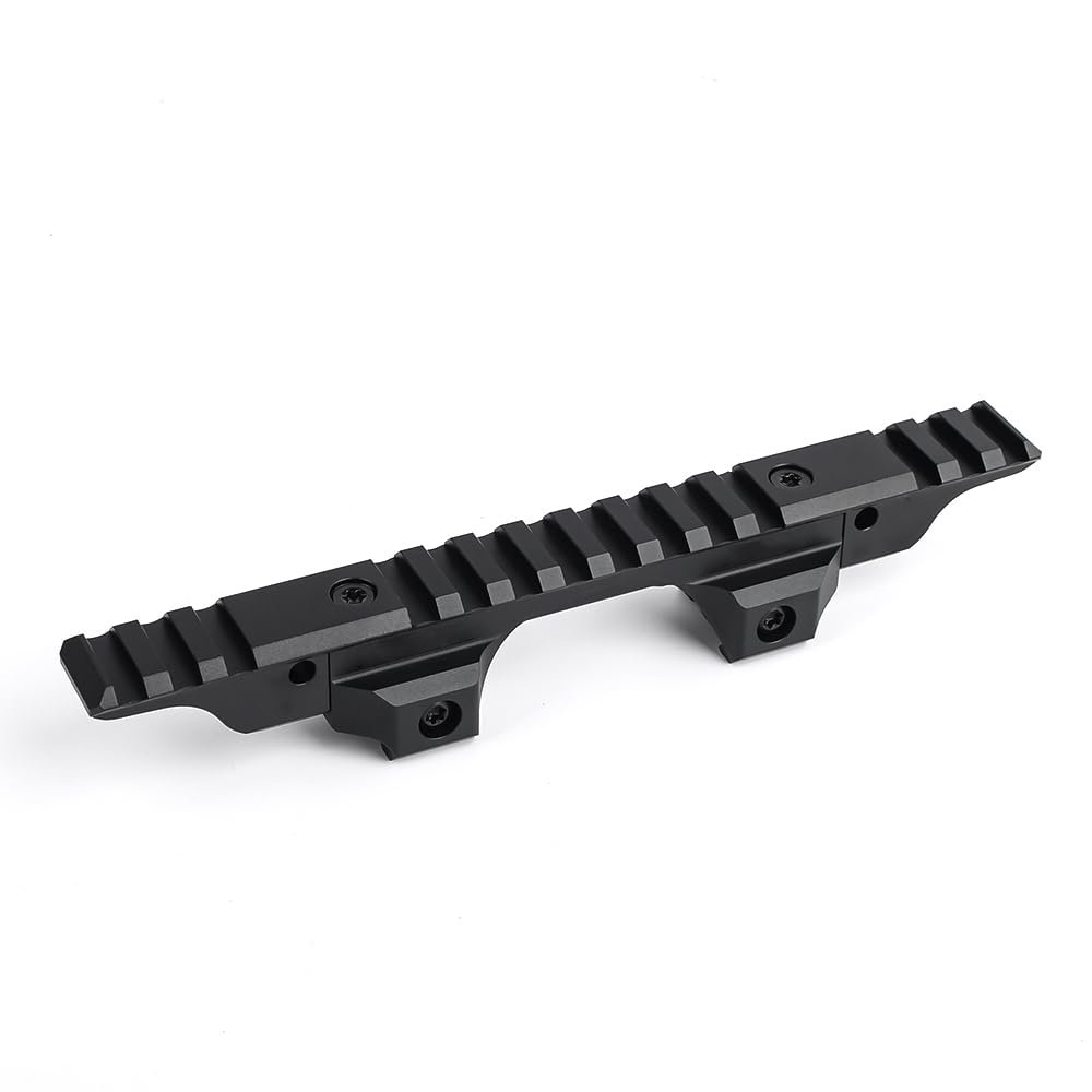 QIRUIMY Optic Mount Modular Lightweight Elevated Optical Mount for PEQ/NGAL/558 8T Red Dot /G33/G43 3X Magnifier,Lightweight Lower 1/3 Style Optics Riser Scope Mount for 20mm Rail