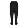 LCMTWX Clothes for Women Women's Stretchy Jeans Gym Tights with Pockets Leggings Capri with Pockets Ropa Deportiva para Mujer Womens Pants High Waisted Capri Mesh Leggings for Women B-Black view 2