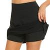 Women's Active Performance Skort High Waist Stretch Activewear Lightweight Skirt for Running Tennis Golf Sports (Large,Black) view 3
