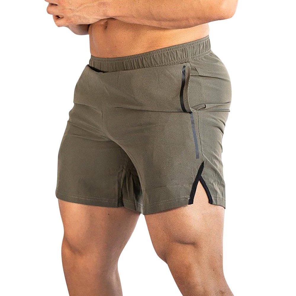 GOKKILRW Casual Shorts for Men Workout Shorts Summer Loose Fit Lounge Shorts Elastic Waist Classic Cotton Blend Athletic Shorts Quick Dry Lightweight Active Shorts Green