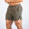 GOKKILRW Casual Shorts for Men Workout Shorts Summer Loose Fit Lounge Shorts Elastic Waist Classic Cotton Blend Athletic Shorts Quick Dry Lightweight Active Shorts Green view 3