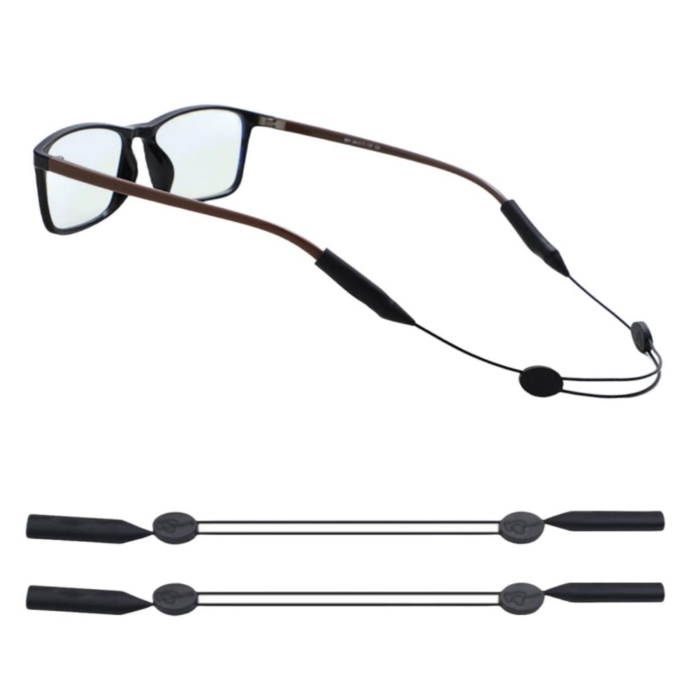 WHENON Glasses Strap for Sports, Adjustable Glasses Holder Strap, Sunglasses Strap for Men and Women, Eyeglasses Holders Around Neck (14inches) 2 Pcs