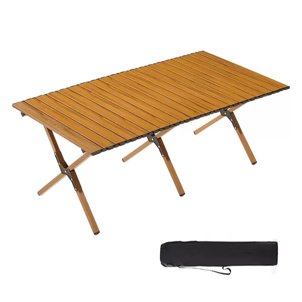 WRYsqbhjyb Camping Tables That Fold Up Lightweight, Carbon Steel Sturdy Folding Table, Folding Outdoor Table for Picnic, Camp, Boat, Travel (Size : 47.2in)