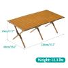 WRYsqbhjyb Camping Tables That Fold Up Lightweight, Carbon Steel Sturdy Folding Table, Folding Outdoor Table for Picnic, Camp, Boat, Travel (Size : 47.2in) view 3