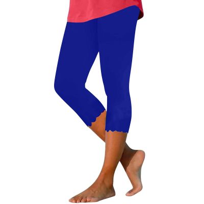 High Waisted Capris for Women Flare Leggings Womens Short Capris Maternity Leggings Capri Legins para Mujeres Black Pants Women Capri Lace Leggings for Women