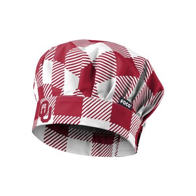 FOCO Oklahoma Sooners NCAA Plaid Chef Hat