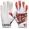 Franklin Sports Texas Tech Red Raiders Kids Football Receiver Gloves - Youth Official NCAA College Team Football Gloves - Silicone Palm - for Kids Ages 7-10 - Youth Small/Extra Small view 1