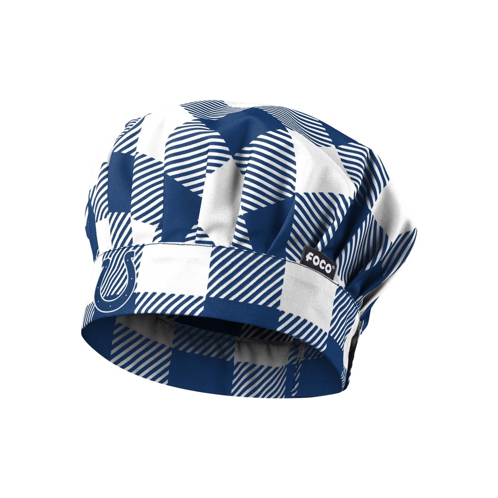 FOCO Indianapolis Colts NFL Plaid Chef Hat