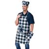 FOCO Dallas Cowboys NFL Plaid Apron Chef Hat Oven Mitt 3 Piece Set view 2