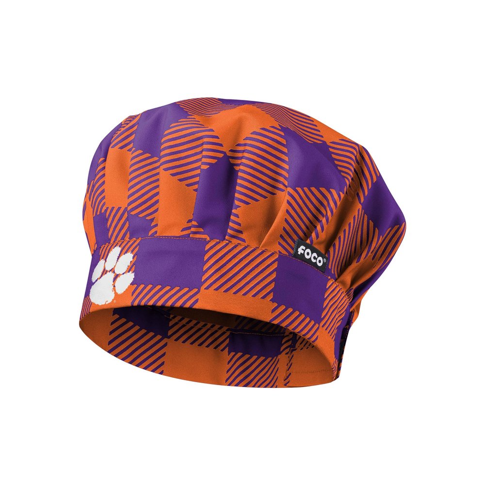 FOCO Clemson Tigers NCAA Plaid Chef Hat