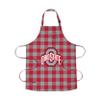 FOCO Ohio State Buckeyes NCAA Plaid Apron view 1