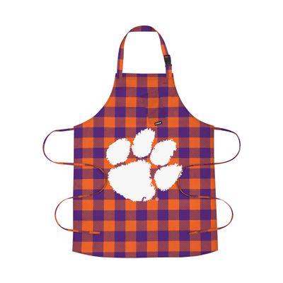 FOCO Clemson Tigers NCAA Plaid Apron