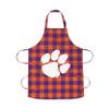 FOCO Clemson Tigers NCAA Plaid Apron view 1