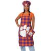 FOCO Clemson Tigers NCAA Plaid Apron view 2