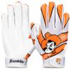 Franklin Sports Oklahoma State Cowboys Kids Football Receiver Gloves - Youth Official NCAA College Team Football Gloves - Silicone Palm - for Kids Ages 7-10 - Youth Small/Extra Small view 1