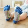 Pursuestar 2 Pairs Cotton Five Finger Toe Socks Athletic Running SPORTS Breathable Mesh Seperated Socks for Kids Girls Boys 3-12 Year view 4