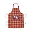 FOCO San Francisco 49ers NFL Plaid Apron view 1