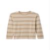 GAP Boys Long Sleeve Everyday Soft T-Shirt Khaki Stripe L REG view 1