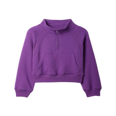GAP girls Half zip Top Ultra Violet XS
