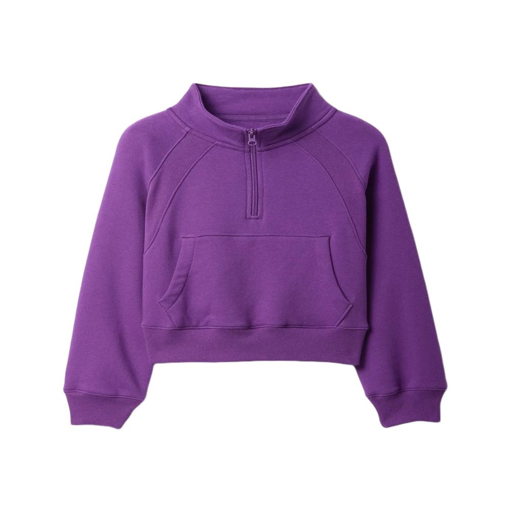 GAP girls Half zip Top Ultra Violet XS
