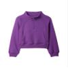 GAP girls Half zip Top Ultra Violet XS view 1