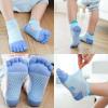 2 Pairs Cotton Five Finger Toe Socks Athletic Running SPORTS Breathable Mesh Seperated Socks for Kids Girls Boys 3-12 Year view 2
