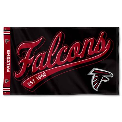 Atlanta Falcons Script Logo Premium Flag