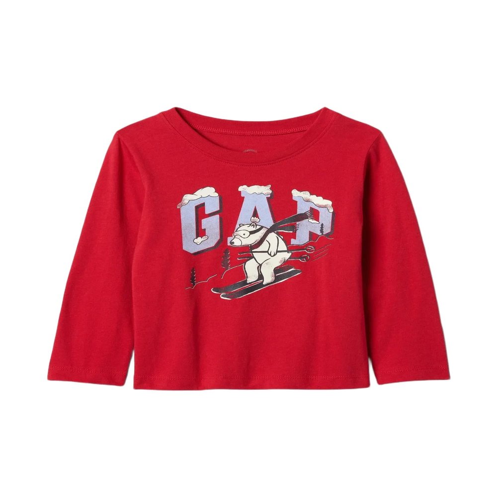 GAP Baby Boys Short Sleeve Graphic Tee Modern Red 3YRS