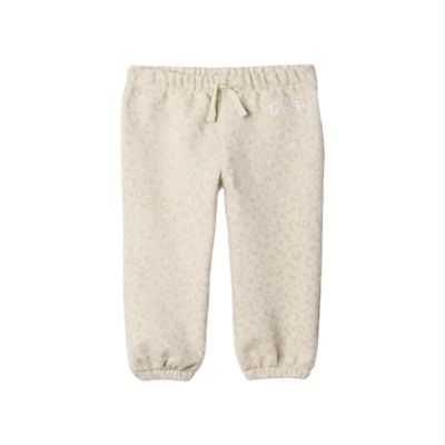 GAP Baby Girls Logo Jogger Grey Leopard 12-18M