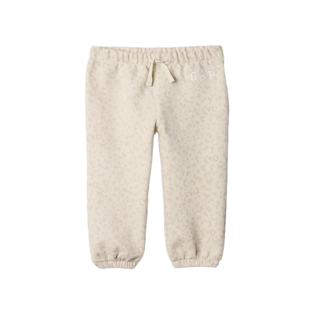 GAP Baby Girls Logo Jogger Grey Leopard 12-18M