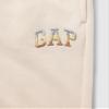 GAP Girls Logo Pull-On Jogger Fleece Sweatpants Oyster Shine XL view 3