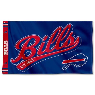 Buffalo Bills Script Logo Premium Flag