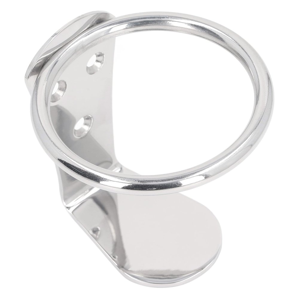 316 Stainless Steel Cup Holder, Wall Mount Ring Design for Boat, RV, Yacht, Rustproof and High Load Capacity, for Marine and Outdoor Use