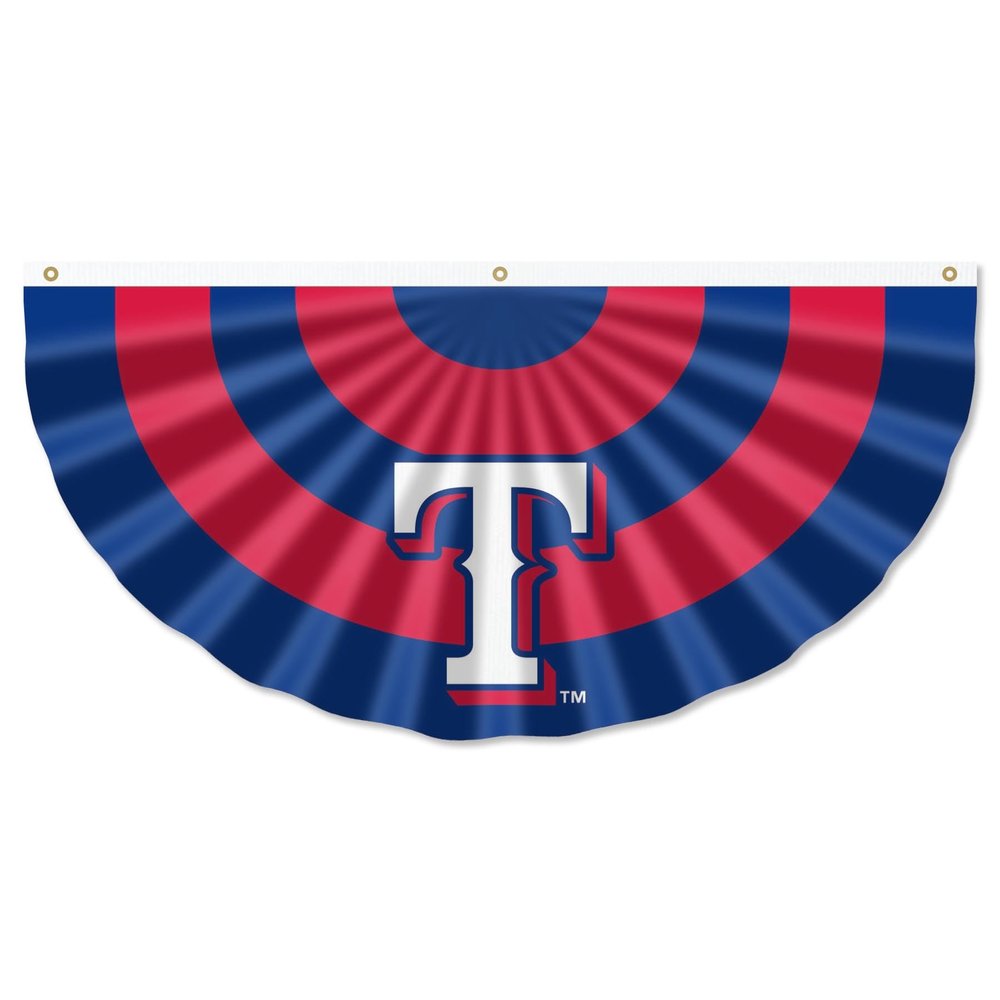 WinCraft Texas Rangers Bunting Pleated Fan Banners