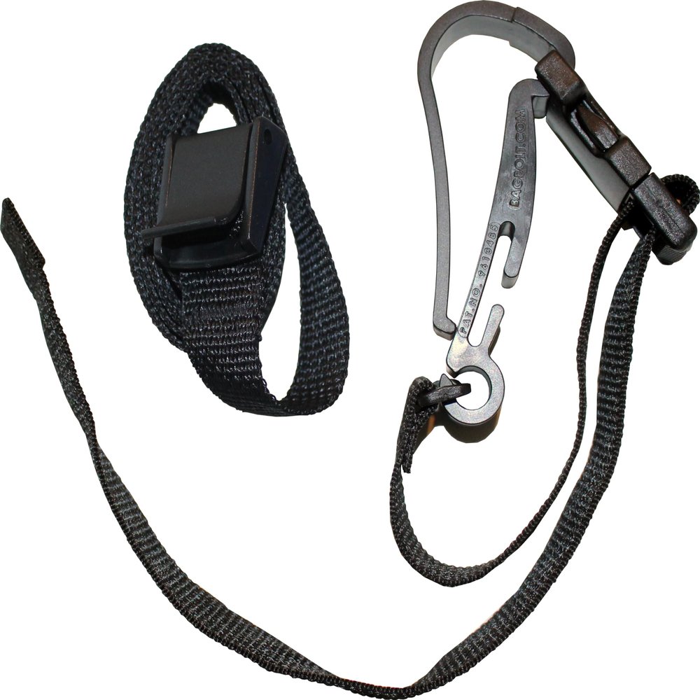 BagBolt | Golf Cart Strap Replacement | Pull Cart Strap Replacement | Eliminates: Twisting, Leaning, Cinching, and Falling Off | Theft Deterrent | Golf Bag Accessory (Black)