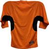 NineFit Basics Men's Goalie Cut Hockey Practice Jersey-Solid and Mixed Colors Screen Print and Heat Press Friendly Orange/Black view 2