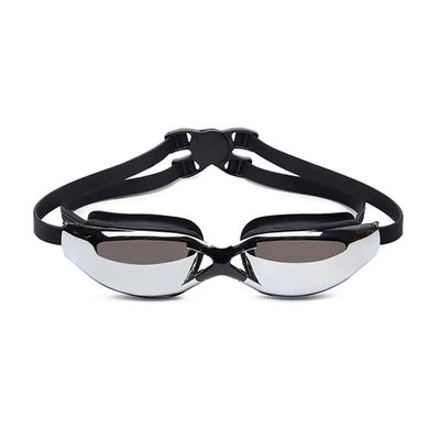 GoblinLove Swim Goggles, Swimming Goggles No Leaking Full Protection Electroplated myopic swimming goggles Adult Men Women Youth, Medium, Black