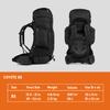 Kelty Coyote 60-105 Liter Internal Frame Backpack - Hiking, Backpacking, Travel, Hydration Compatible, Adjustable Torso (85L / Black) view 2