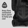 Kelty Coyote 60-105 Liter Internal Frame Backpack - Hiking, Backpacking, Travel, Hydration Compatible, Adjustable Torso (85L / Black) view 3