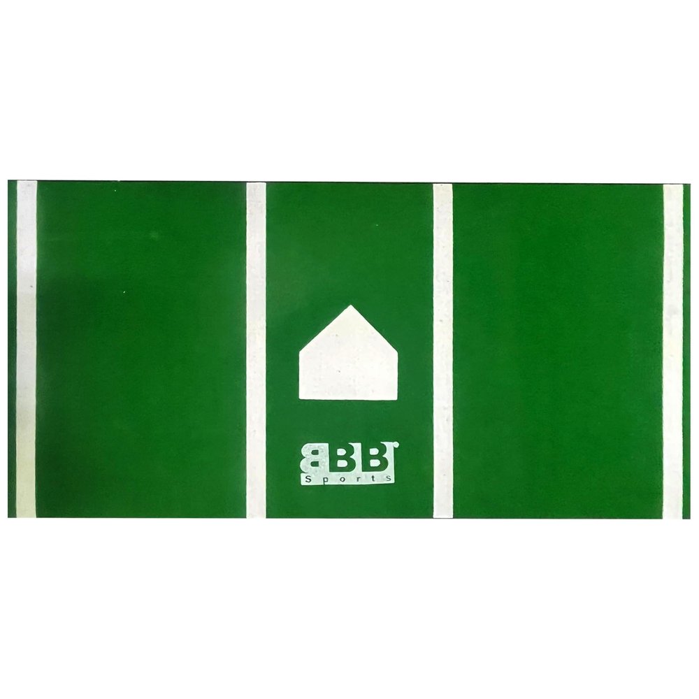 BBB Sports 5' x 10' Home Plate Hitters Turf Mat Kelly Green/White