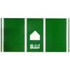 BBB Sports 5' x 10' Home Plate Hitters Turf Mat Kelly Green/White view 1